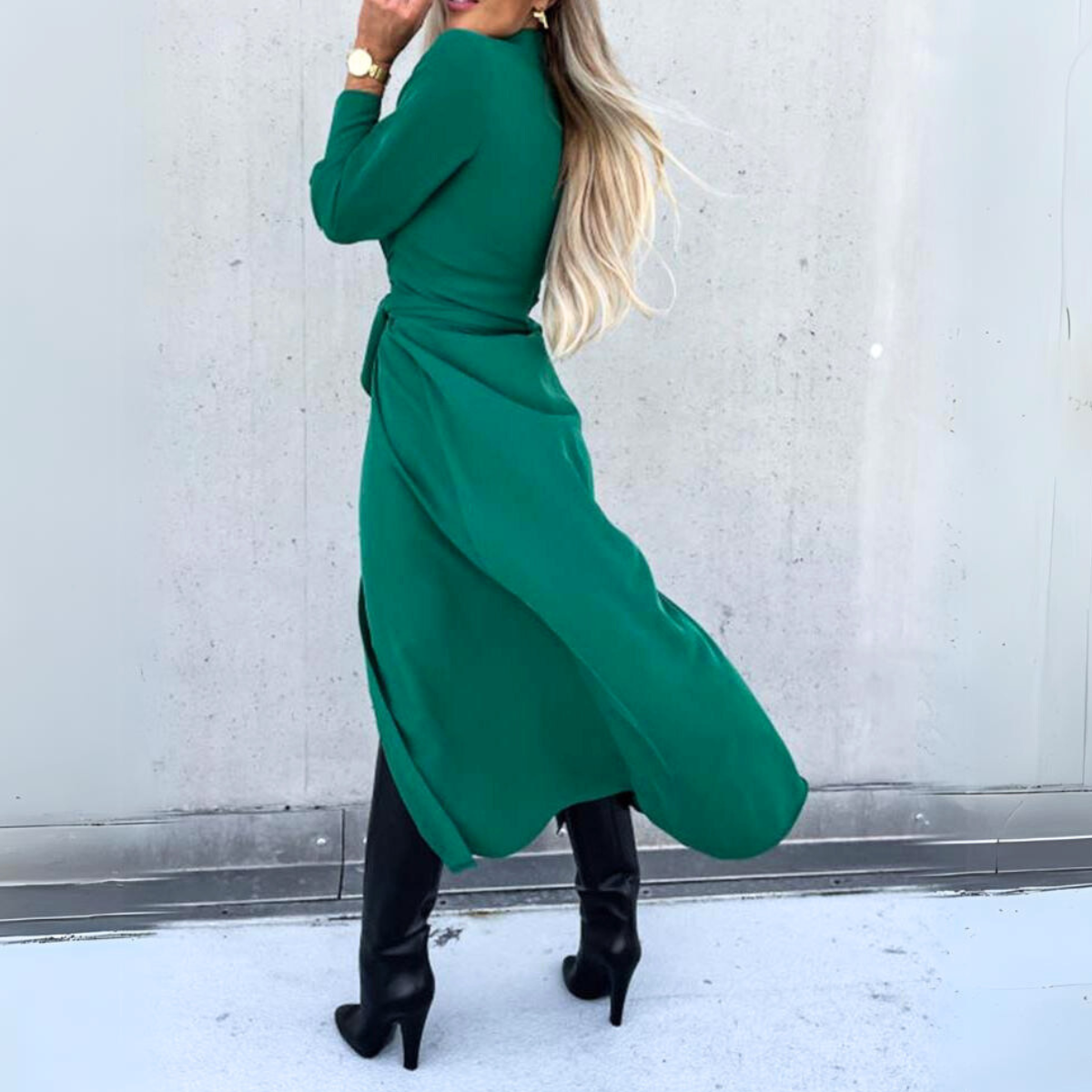 ModernMuse Lace-Up Maxi