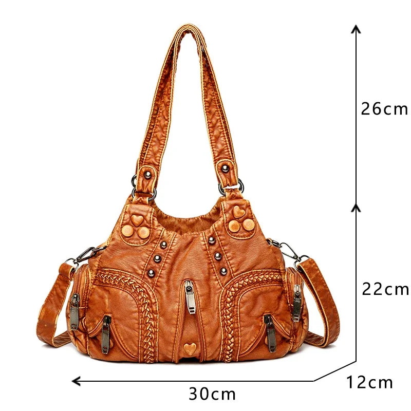 Denton Leather Boho Handbag
