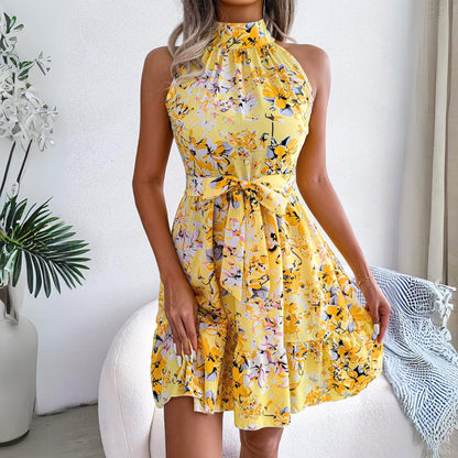FloraSwing Halter Dress
