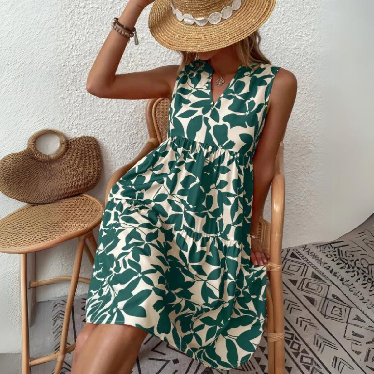 RuffleCoast Tank Dress