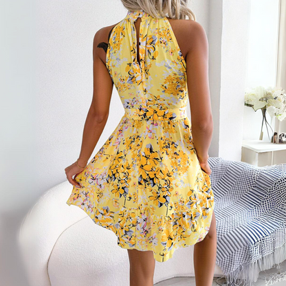 FloraSwing Halter Dress