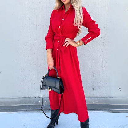 ModernMuse Lace-Up Maxi
