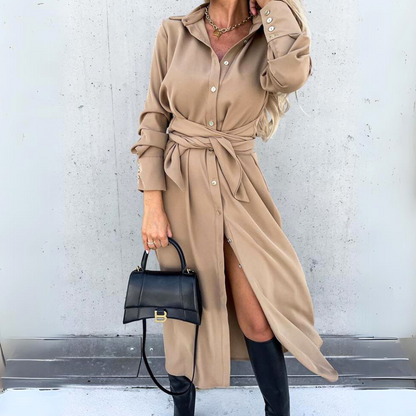 ModernMuse Lace-Up Maxi