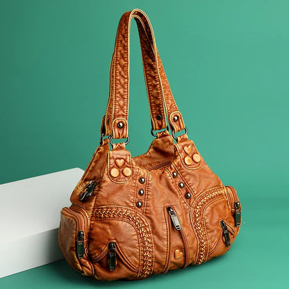 Denton Leather Boho Handbag