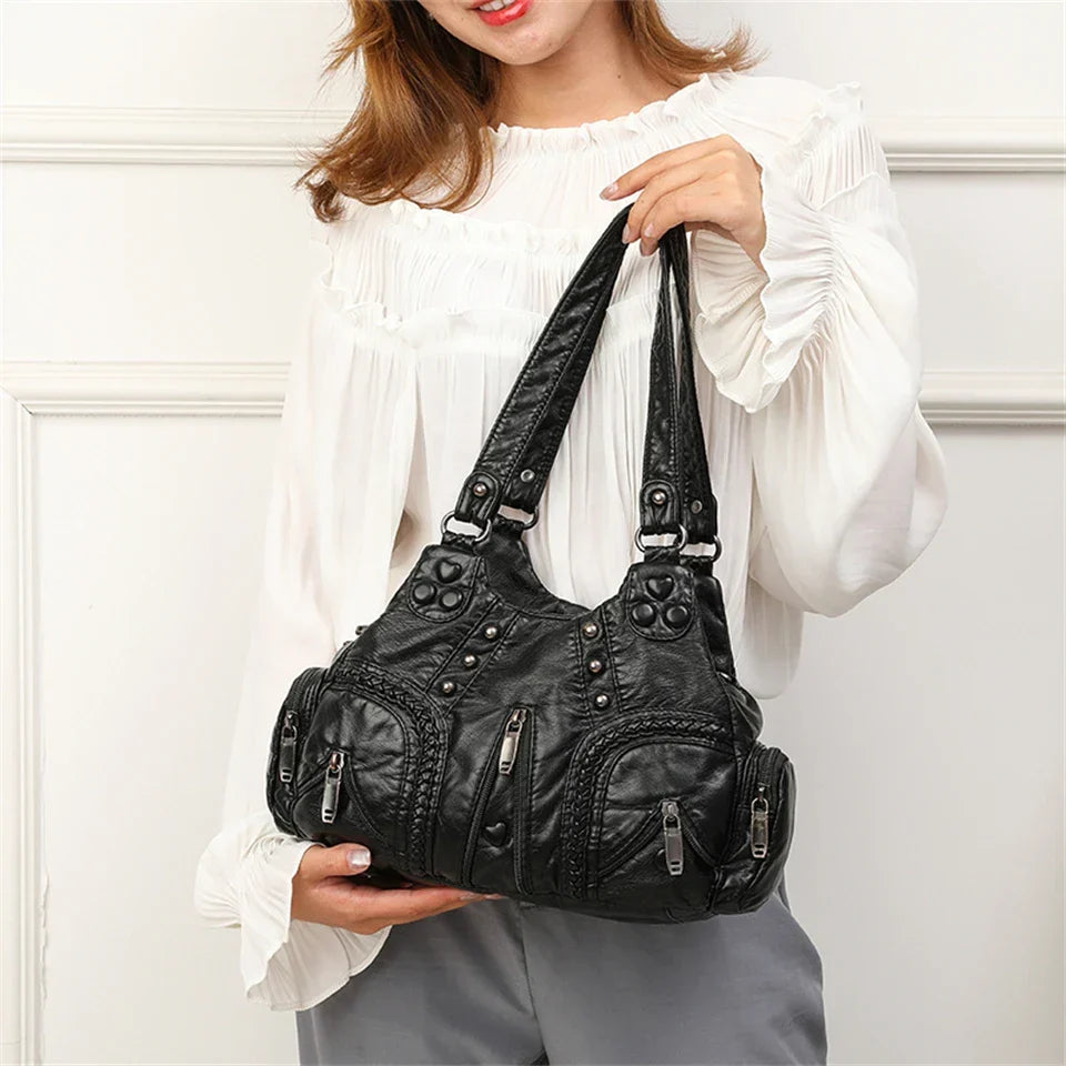Denton Leather Boho Handbag