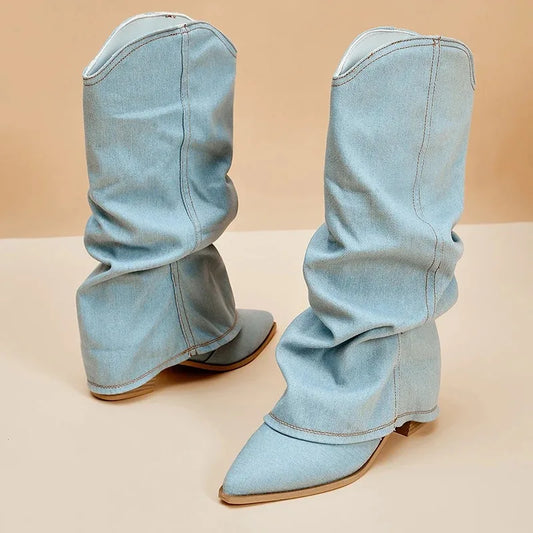 Selora High Denim Boots
