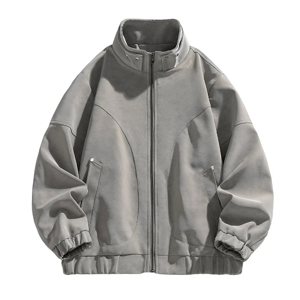 Tavren Leather Collar Jacket