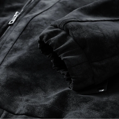 Tavren Leather Collar Jacket