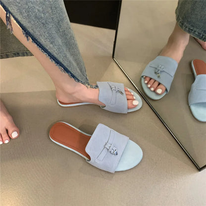 Porro Luxe Suede Slip-Ons