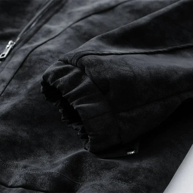 Tavren Leather Collar Jacket