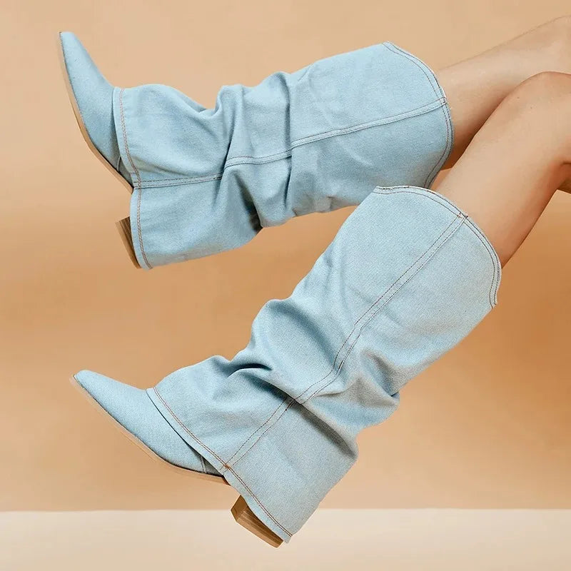 Selora High Denim Boots