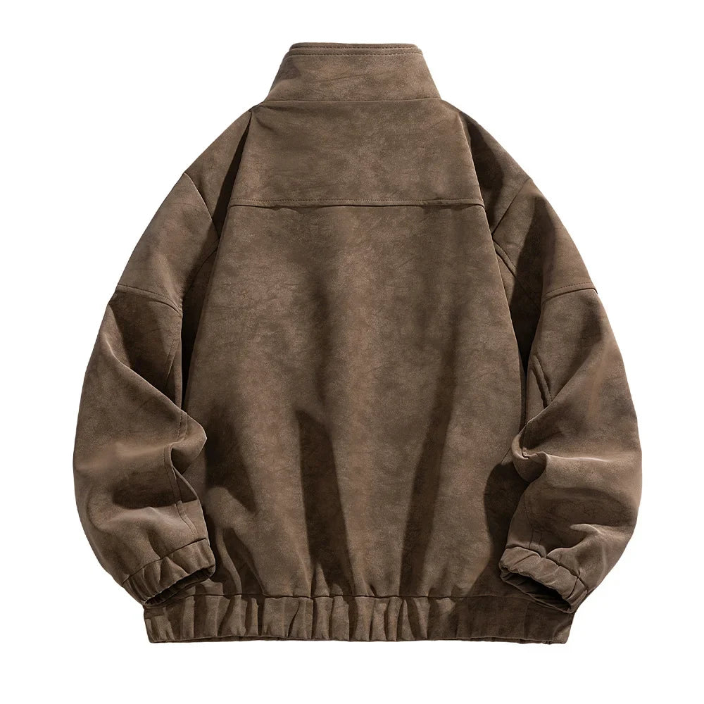 Tavren Leather Collar Jacket
