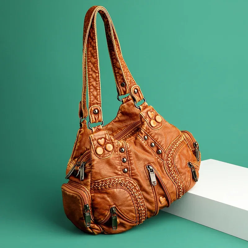 Denton Leather Boho Handbag