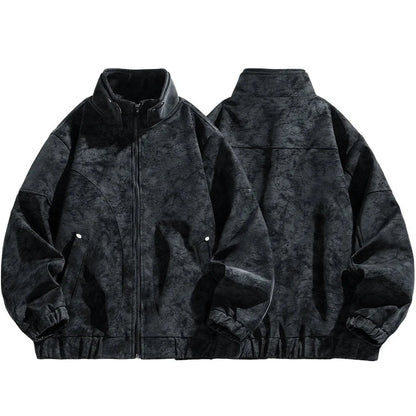 Tavren Leather Collar Jacket