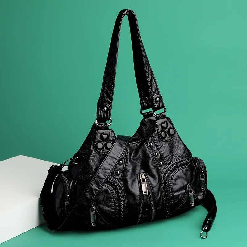 Denton Leather Boho Handbag