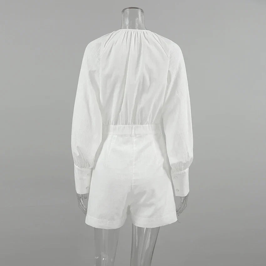 Windpetal Tie Romper