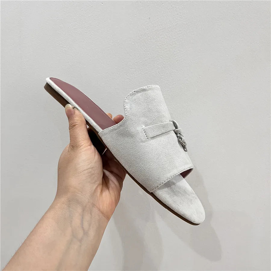 Porro Luxe Suede Slip-Ons