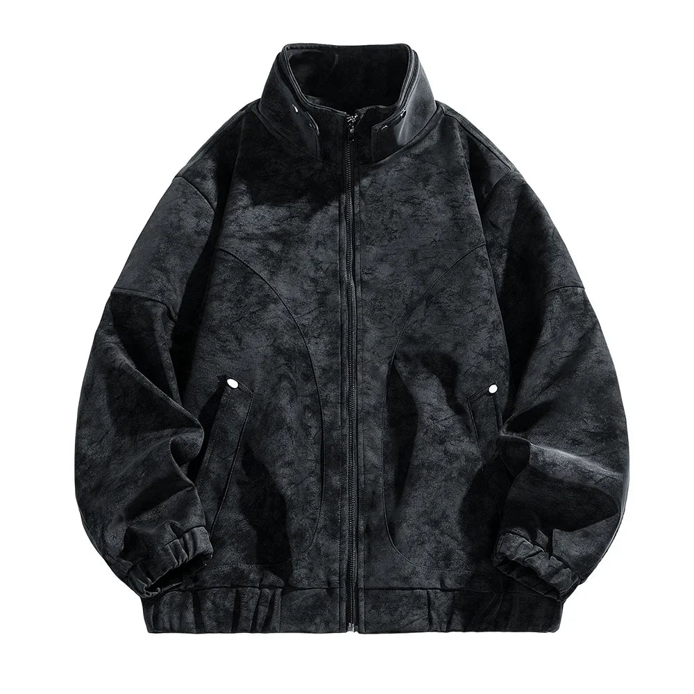 Tavren Leather Collar Jacket