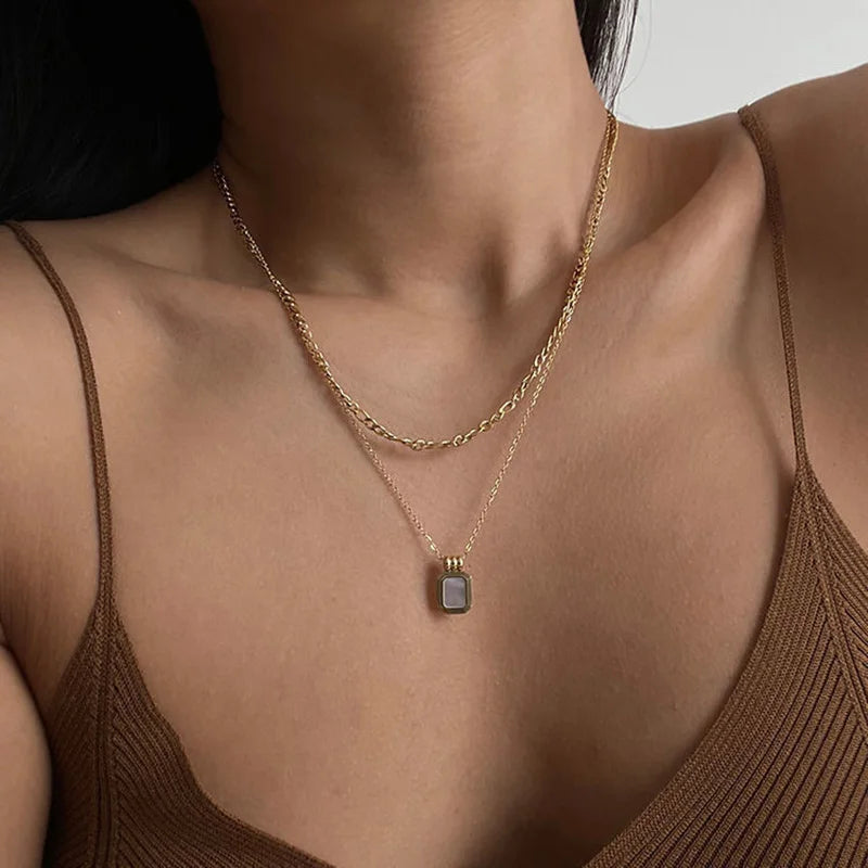 CrystalLayer Rhinestone Necklace