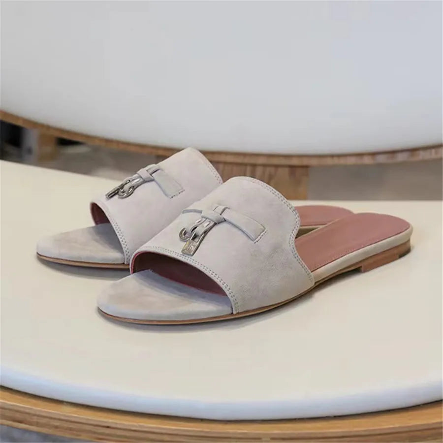 Porro Luxe Suede Slip-Ons