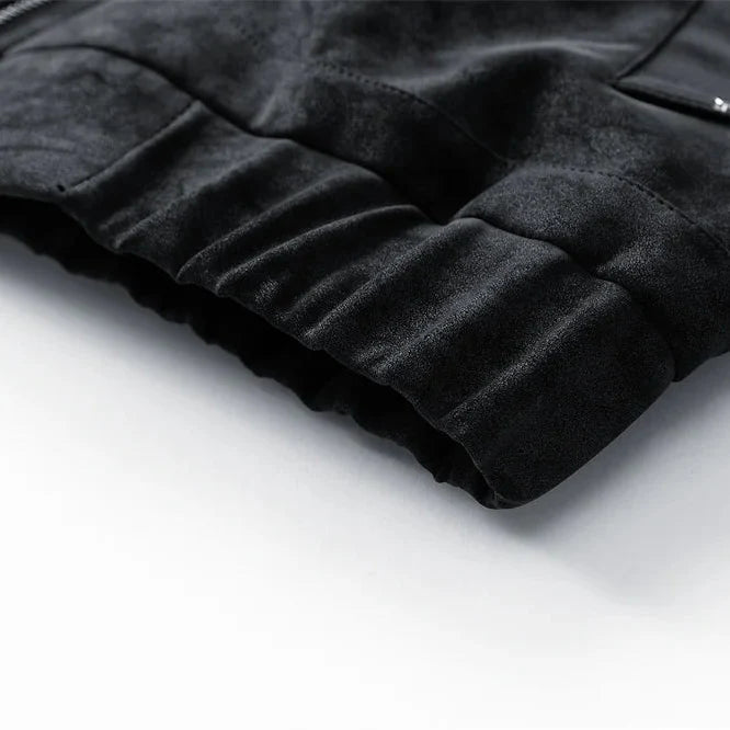 Tavren Leather Collar Jacket