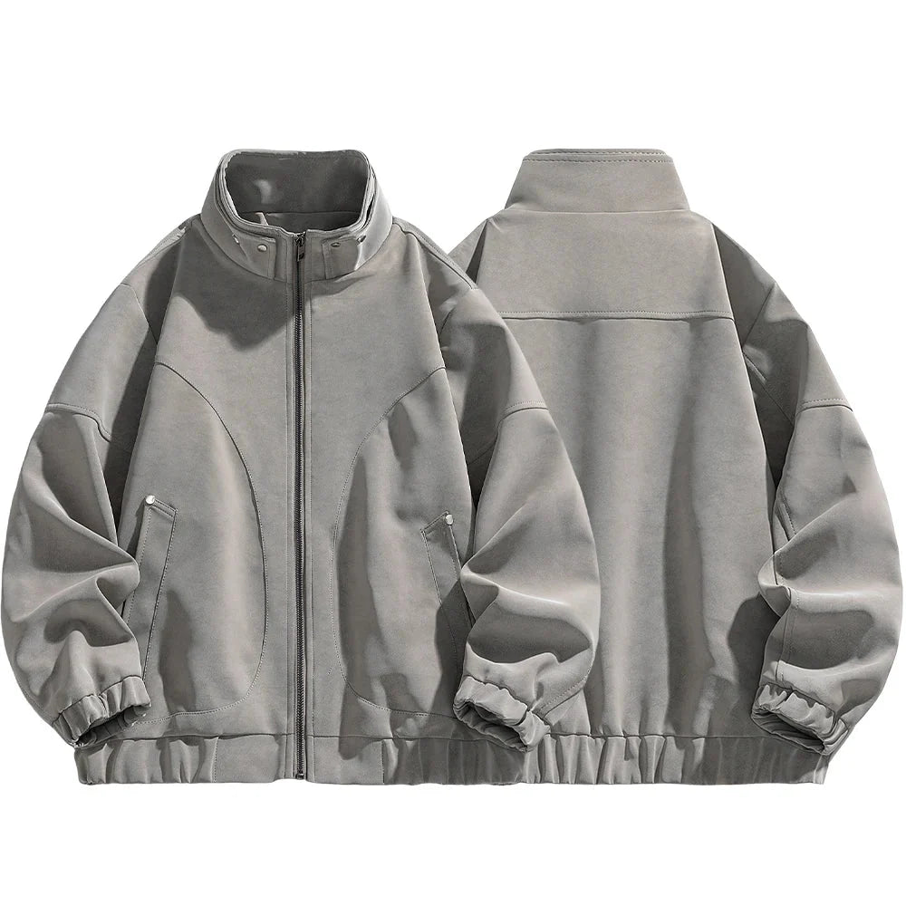 Tavren Leather Collar Jacket