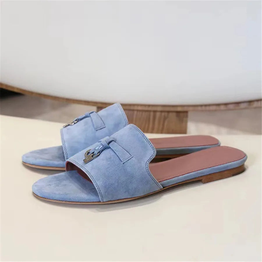 Porro Luxe Suede Slip-Ons