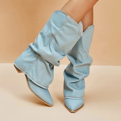 Selora High Denim Boots