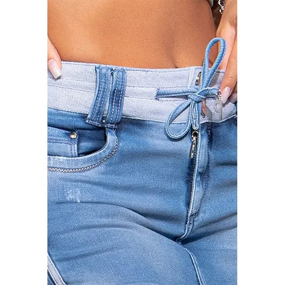Uptown High-Rise Denim Skirt