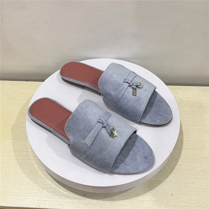 Porro Luxe Suede Slip-Ons