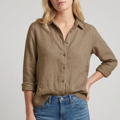 Chantilly Relaxed Button Blouse