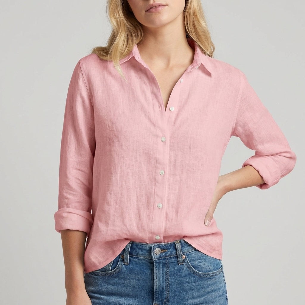 Chantilly Relaxed Button Blouse