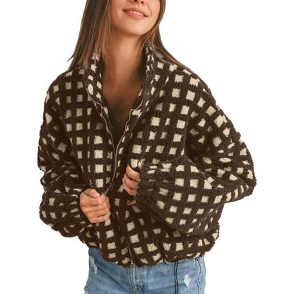 Gijon Check Fleece Jacket