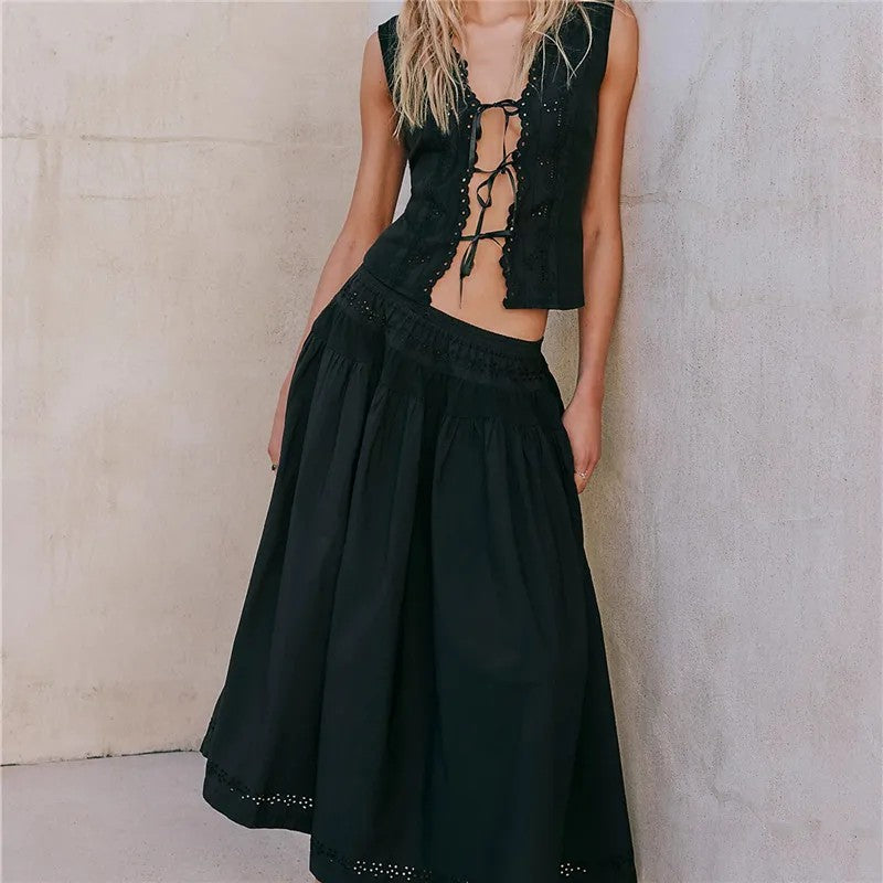 Solstice Eyelet Skirt Set