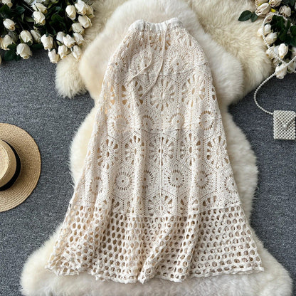 Solana Cotton Crochet Skirt