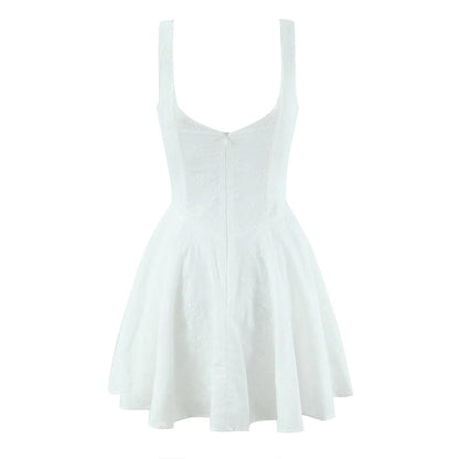Solna Embroidered Mini Dress