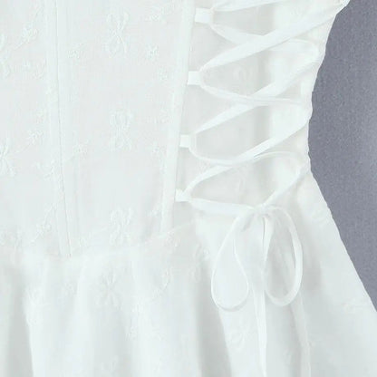 Solna Embroidered Mini Dress
