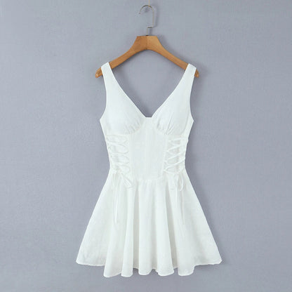 Solna Embroidered Mini Dress