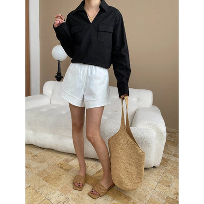 Verona Linen V-Neck Shirt